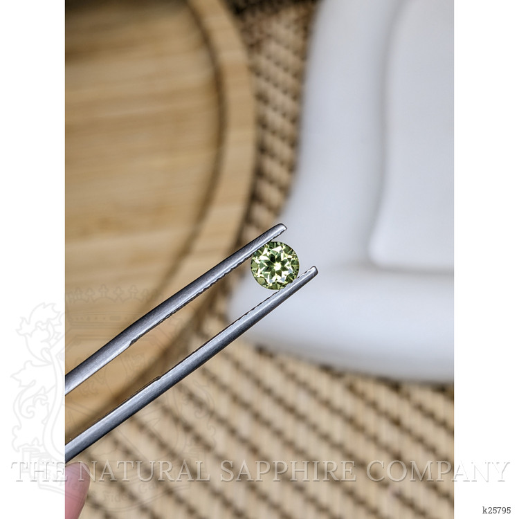 0.57 Ct. Yellowish Green Tourmaline from Ceylon (Sri Lanka)