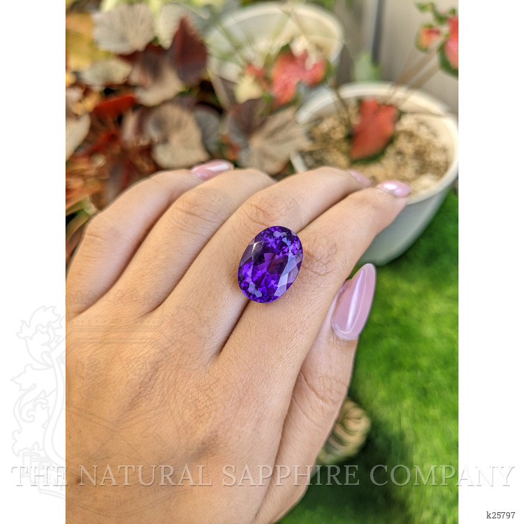 13.25 Ct. Purple Amethyst from Ceylon (Sri Lanka)