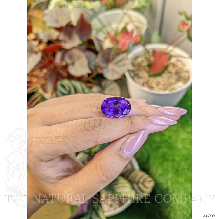 13.25 Ct. Purple Amethyst from Ceylon (Sri Lanka)