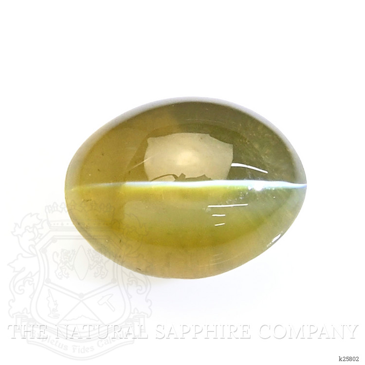 1.09 Ct. Brownish Green Cabochon Chrysoberyl from Tanzania