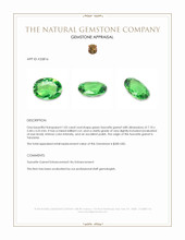 1.05 Ct. Tsavorite Garnet from Tanzania Appraisal