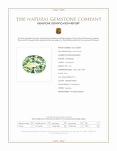 1.41 Ct. Yellowish Green Chrysoberyl from Tanzania Scan Report