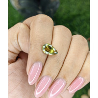 2.62 Ct. Yellowish Green Chrysoberyl from Tanzania Life Style