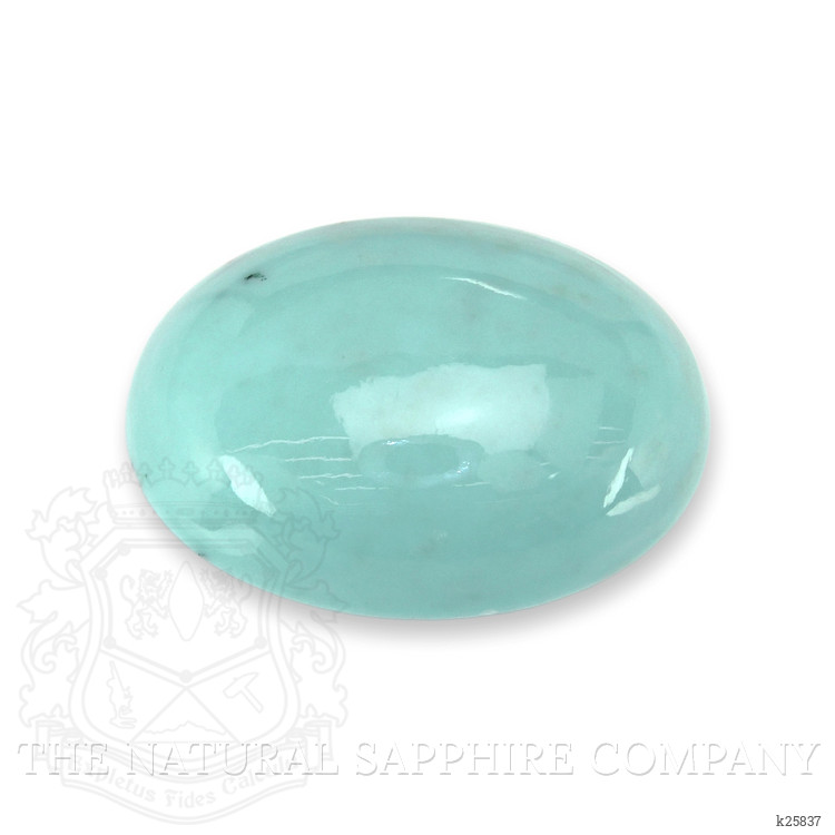 7.21 Ct. Greenish Blue Cabochon Turquoise from Persia(Iran)