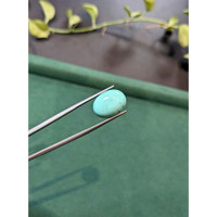 7.21 Ct. Greenish Blue Cabochon Turquoise from Persia(Iran) Life Style