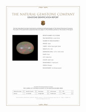 5.84 Ct. Multi Color Cabochon White Opal (Light Opal) from Ethiopia Scan Report