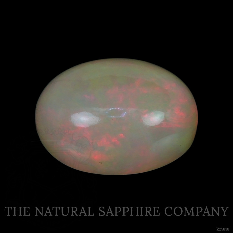 5.84 Ct. Multi Color Cabochon White Opal from Ethiopia