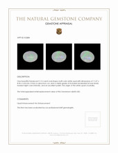 2.15 Ct. Cabochon White Opal from Australia Appraisal