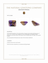 13.96 Ct. Bi Color Ametrine from Bolivia Appraisal