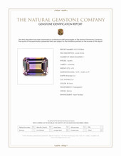 6.92 Ct. Bi Color Ametrine from Bolivia Scan Report