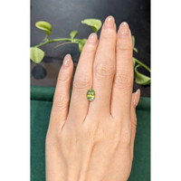 1.82 Ct. Yellowish Green Zircon from Ceylon (Sri Lanka) Life Style