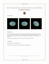 0.55 Ct. White Opal from Australia Appraisal