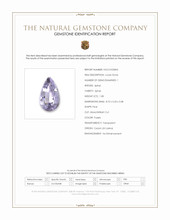 1.08 Ct. Purple Spinel from Ceylon (Sri Lanka) Scan Report