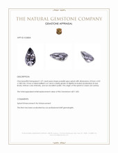 1.07 Ct. Purplish Grey Spinel from Ceylon (Sri Lanka) Appraisal