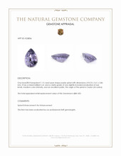 1.15 Ct. Purple Spinel from Ceylon (Sri Lanka) Appraisal