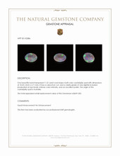 1.22 Ct. Cabochon Crystal/Jelly Opal from Australia Appraisal