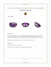 1.16 Ct. Purple Spinel from Ceylon (Sri Lanka) Appraisal