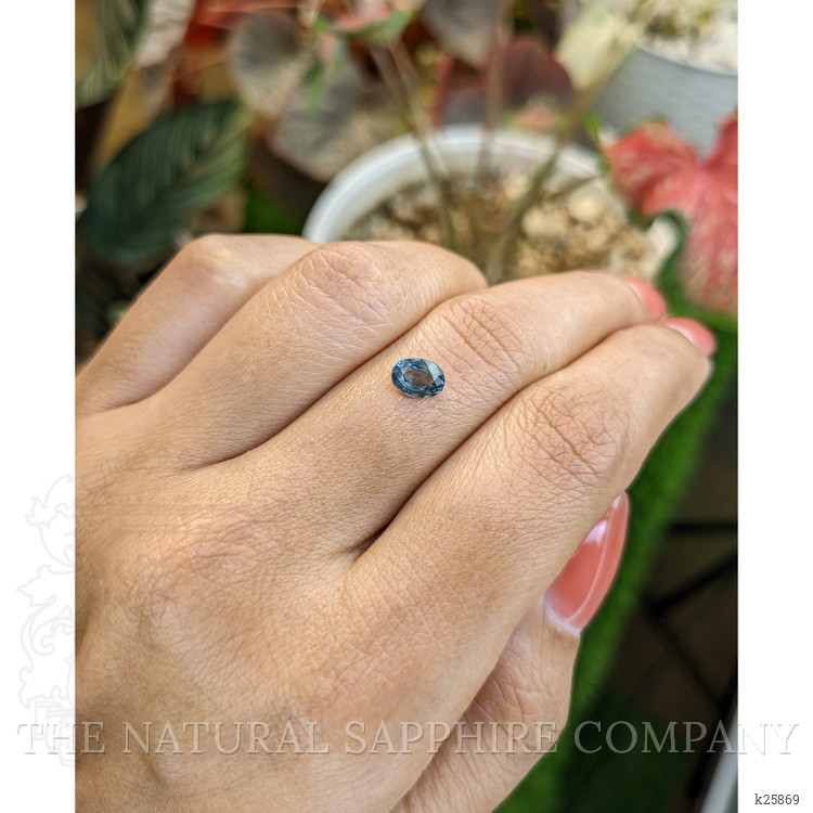 0.70 Ct. Greenish Blue Spinel from Ceylon (Sri Lanka)