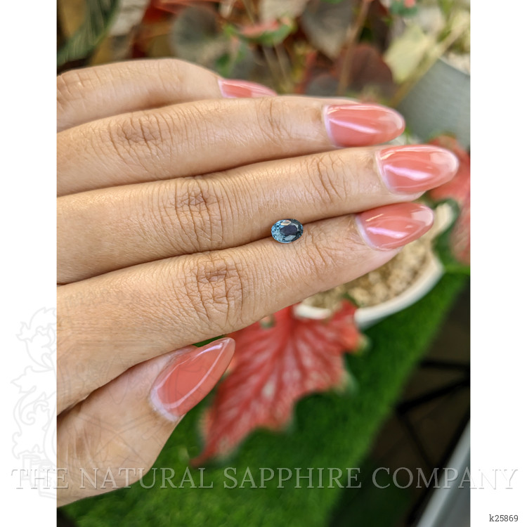 0.70 Ct. Greenish Blue Spinel from Ceylon (Sri Lanka)