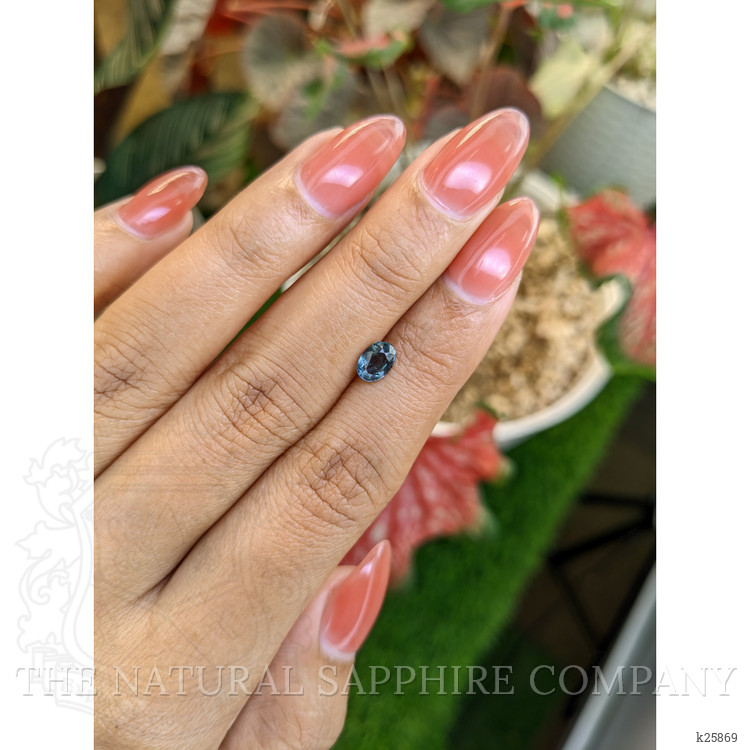 0.70 Ct. Greenish Blue Spinel from Ceylon (Sri Lanka)