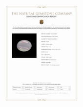 1.16 Ct. Cabochon White Opal from Australia Scan Report