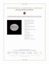 1.16 Ct. Multi Color Cabochon White Opal (Light Opal) from Australia Scan Report