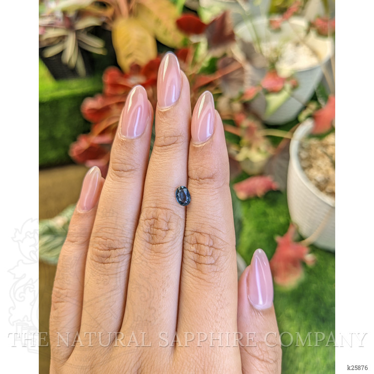 0.64 Ct. Greenish Blue Spinel from Ceylon (Sri Lanka)