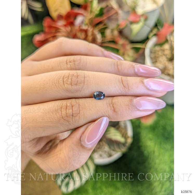 0.64 Ct. Greenish Blue Spinel from Ceylon (Sri Lanka)