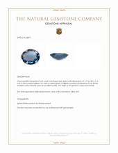 0.45 Ct. Blue Spinel from Ceylon (Sri Lanka) Appraisal