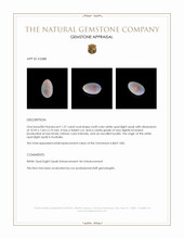 1.27 Ct. Multi Color White Opal (Light Opal) from Australia Appraisal