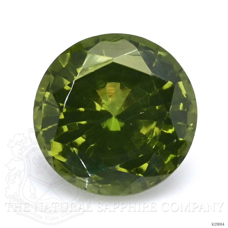1.38 Ct. Green Zircon from Ceylon (Sri Lanka)