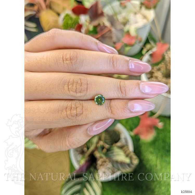 1.38 Ct. Green Zircon from Ceylon (Sri Lanka)