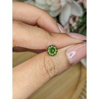 1.38 Ct. Green Zircon from Ceylon (Sri Lanka) Life Style