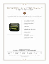 0.95 Ct. Green Zircon from Ceylon (Sri Lanka) Scan Report