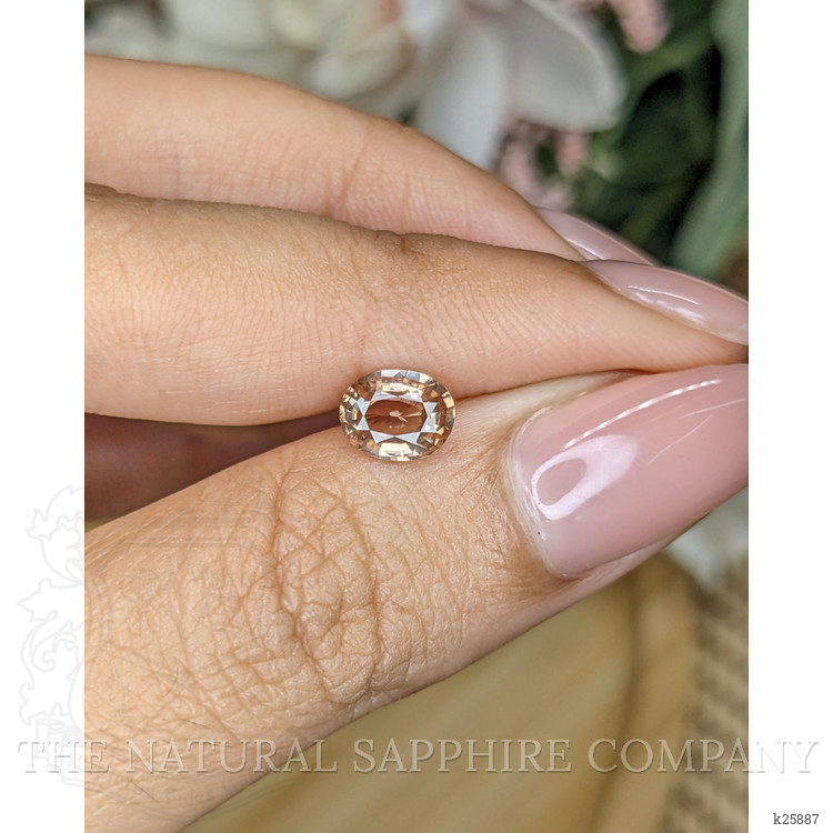 1.12 Ct. Orangish Brown Zircon from Ceylon (Sri Lanka)