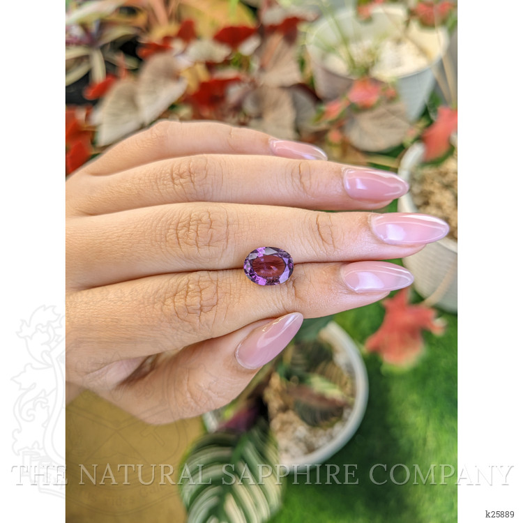 3.55 Ct. Pinkish Purple Spinel from Ceylon (Sri Lanka)