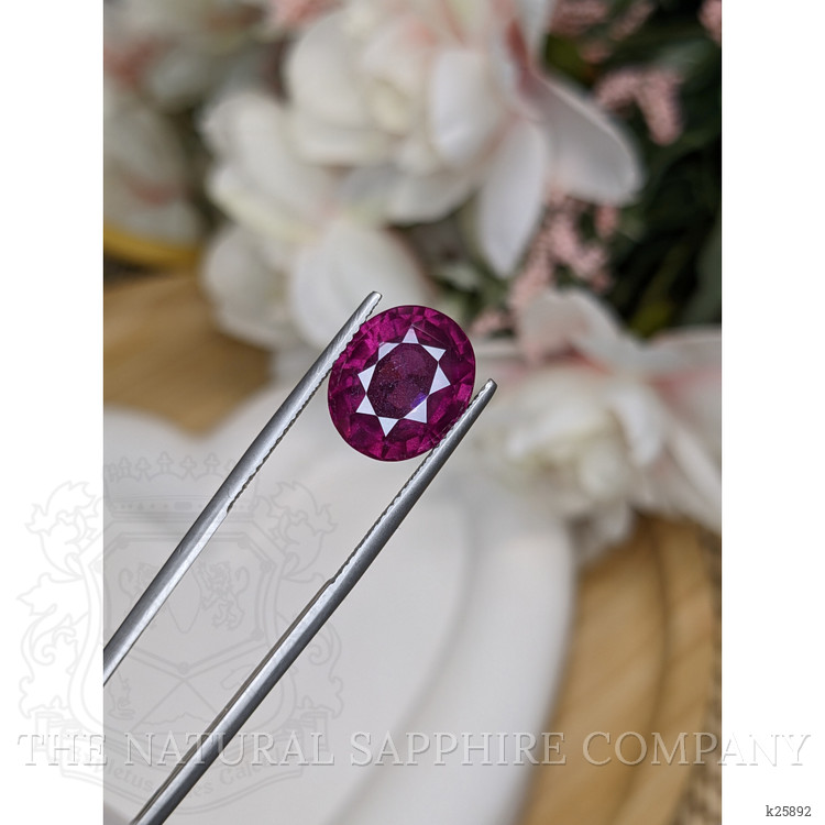 7.57 Ct. Pinkish Purple Rhodolite Garnet from Ceylon (Sri Lanka)