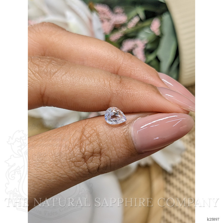 0.85 Ct. Blue Flash Moonstone from Ceylon (Sri Lanka)