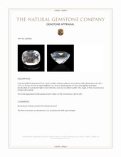 0.62 Ct. Rainbow Moonstone from Ceylon (Sri Lanka) Appraisal