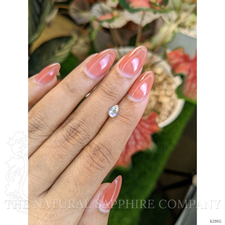 0.45 Ct. Rainbow Moonstone from Ceylon (Sri Lanka)
