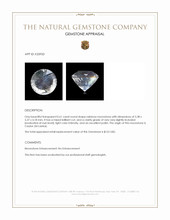 0.61 Ct. Rainbow Moonstone from Ceylon (Sri Lanka) Appraisal