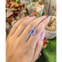 6.75 Ct. Blue Fluorite from Ceylon (Sri Lanka) Life Style