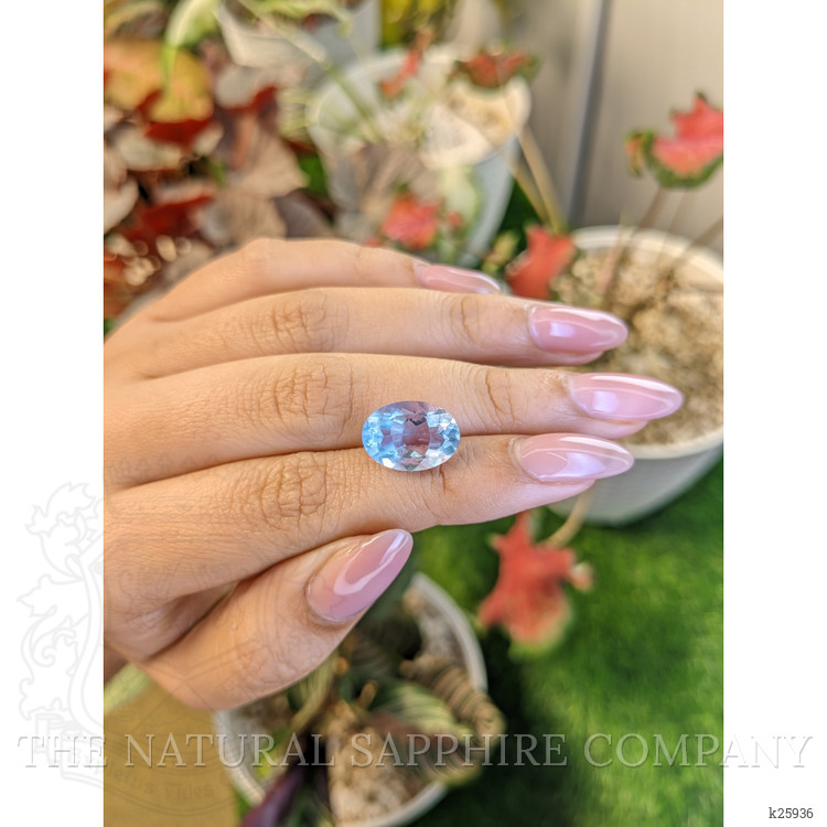 6.75 Ct. Blue Fluorite from Ceylon (Sri Lanka)