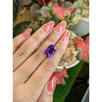 7.40 Ct. Purple Amethyst from Brazil Life Style