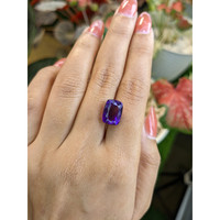 6.52 Ct. Purple Amethyst from Brazil Life Style
