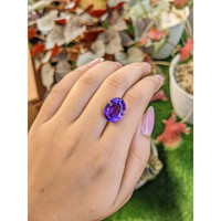 9.57 Ct. Purple Amethyst from Brazil Life Style
