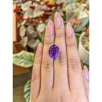 9.57 Ct. Purple Amethyst from Brazil Life Style