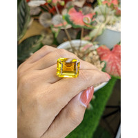 25.47 Ct. Yellowish Orange Citrine from Ceylon (Sri Lanka) Life Style