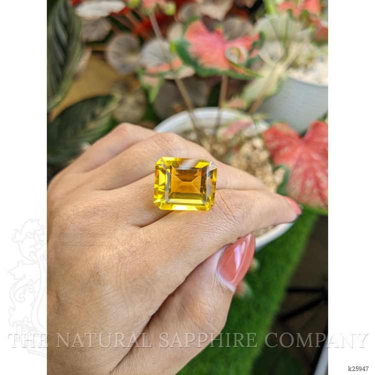 25.47 Ct. Yellowish Orange Citrine from Ceylon (Sri Lanka)