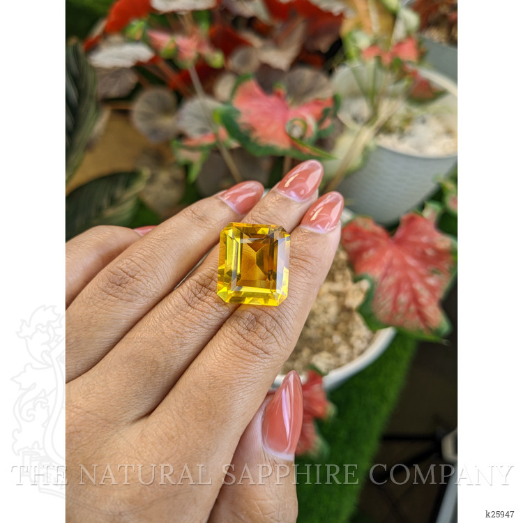 25.47 Ct. Yellowish Orange Citrine from Ceylon (Sri Lanka)